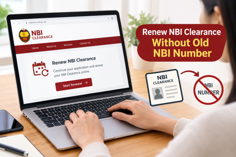 Renew NBI Clearance Without Old NBI Number