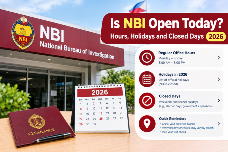 Is NBI Open Today