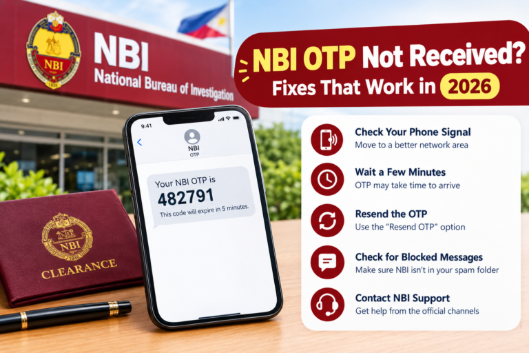 NBI OTP Not Received