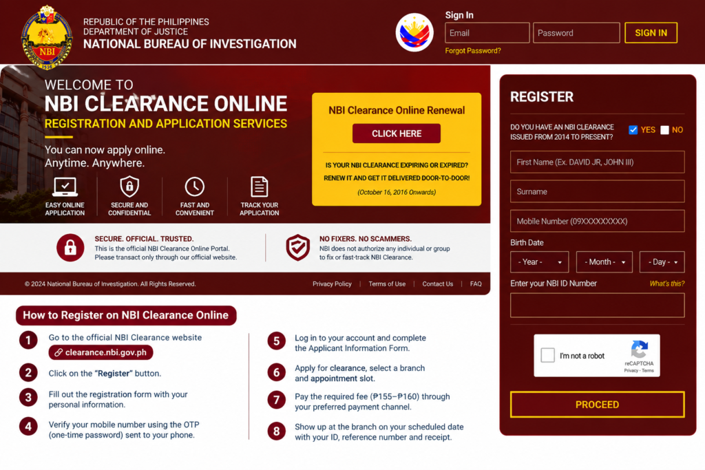 NBI Clearance Online