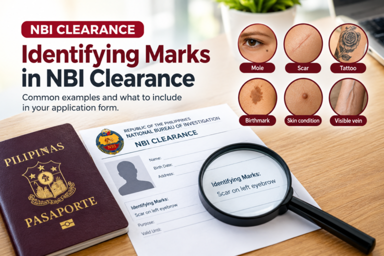 Identifying Marks in NBI Clearance