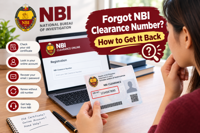 Forgot NBI Clearance Number