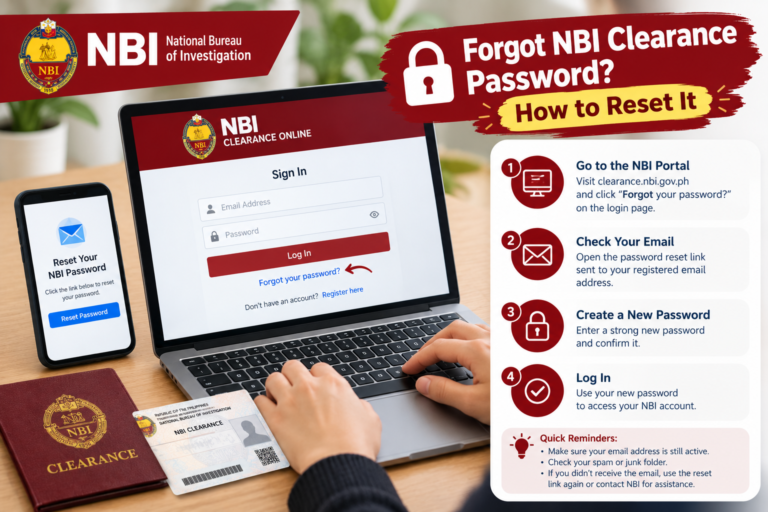 Forgot NBI Clearance Password